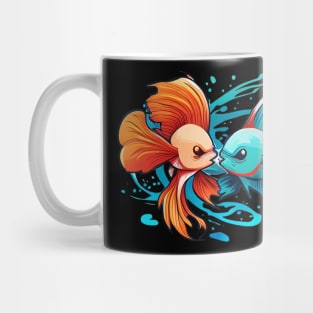 TWO COOL BETTA FISH FIGHTING Mug